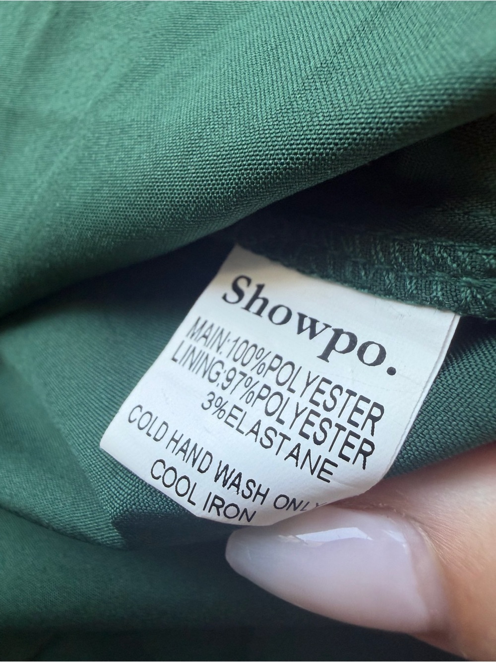 Showpo Green Sparkly High-Low Pleated Maxi Dress Wedding Guest Formal Size 6 - Picture 11 of 16